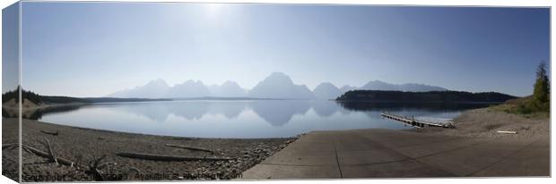 Yellowstone national park in Wyoming USA Canvas Print by Arun 