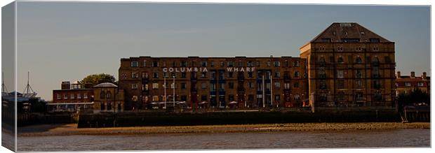 Columbia Wharf Canvas Print by Dawn O'Connor
