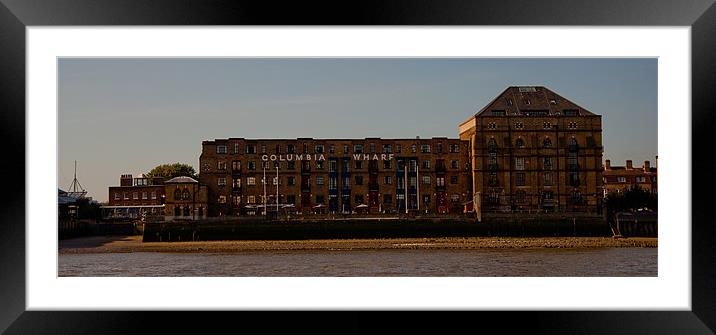 Columbia Wharf Framed Mounted Print by Dawn O'Connor