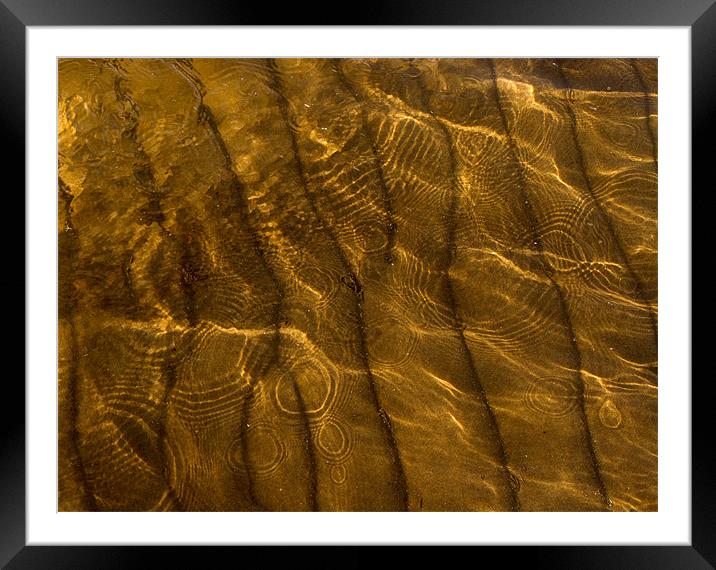 Sand Light and Water Framed Mounted Print by Tim O'Brien