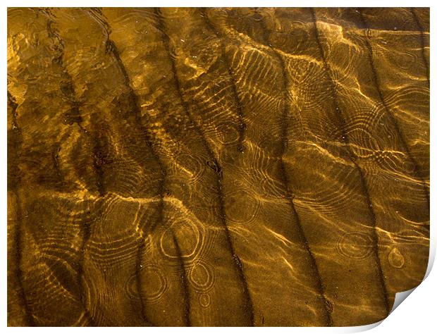 Sand Light and Water Print by Tim O'Brien