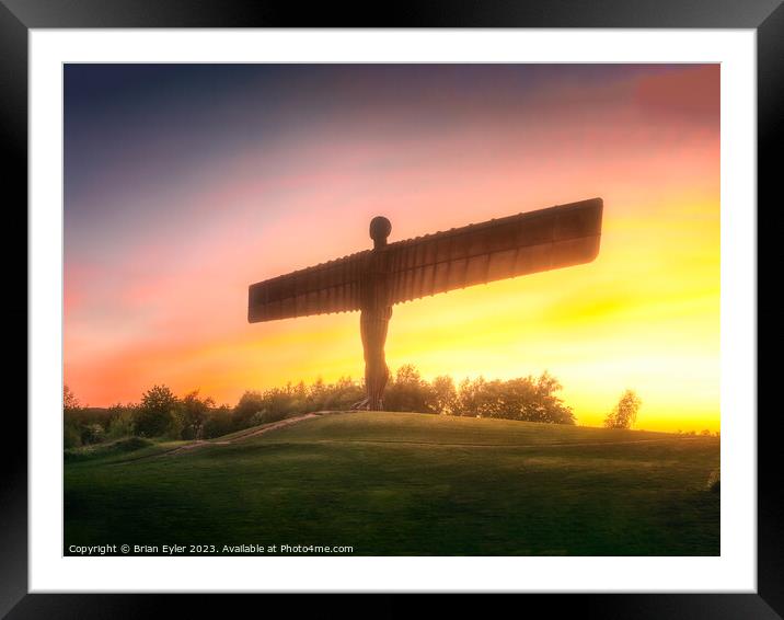 Angel of the North Framed Mounted Print by Brian Eyler