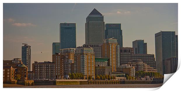 Docklands and Residential Apartments Print by Dawn O'Connor