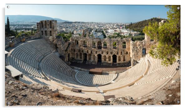 Odeon of Herodes Atticus Roman theatre on the slope of the Acropolis of Athens Greece Acrylic by Mirko Kuzmanovic