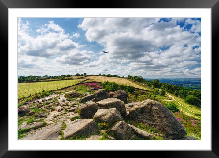 Otley Chevin Plane Framed Mounted Print by Alison Chambers