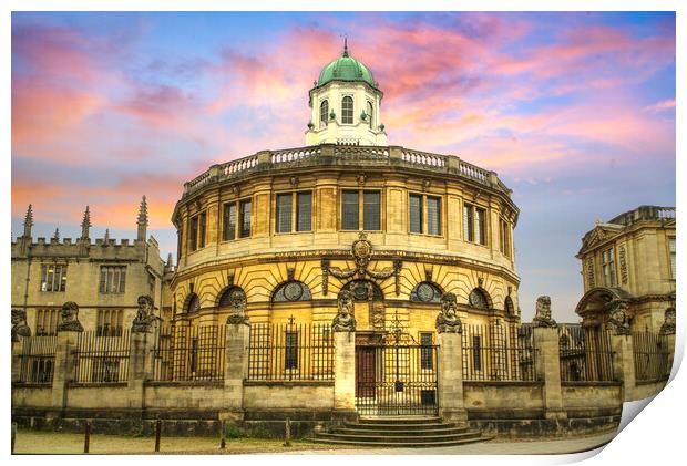 Oxford Sheldonian Theatre Print by Alison Chambers
