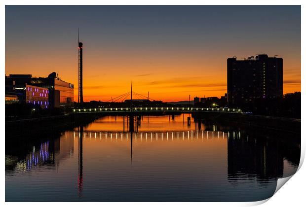 Sunset on the Clyde Print by Rich Fotografi 
