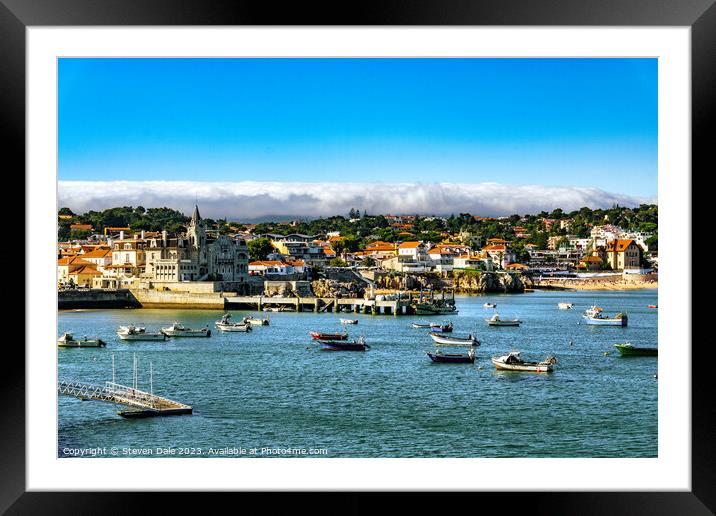 Popular Royal Connected Seaside Cascais Framed Mounted Print by Steven Dale