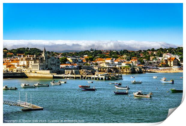 Popular Royal Connected Seaside Cascais Print by Steven Dale