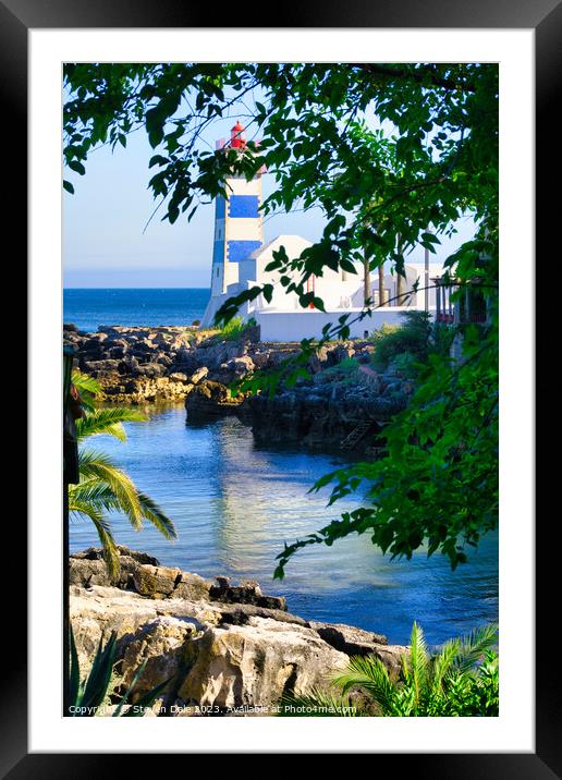 Picturesque  Santa Marta Lighthouse Framed Mounted Print by Steven Dale