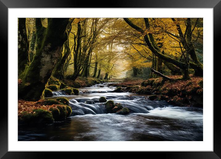 Calming Water  Framed Mounted Print by CC Designs