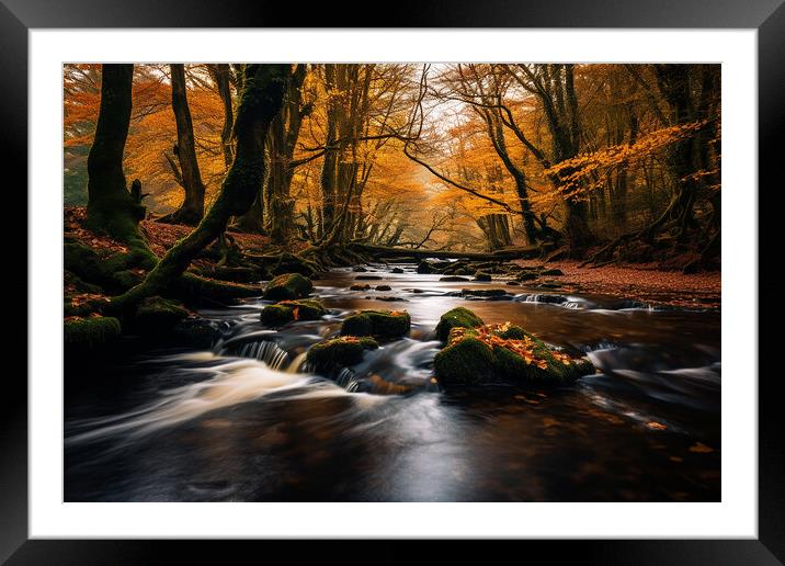 Peaceful Forest  Framed Mounted Print by CC Designs