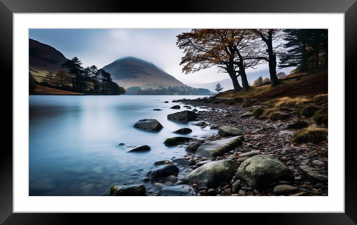 Waters Edge  Framed Mounted Print by CC Designs
