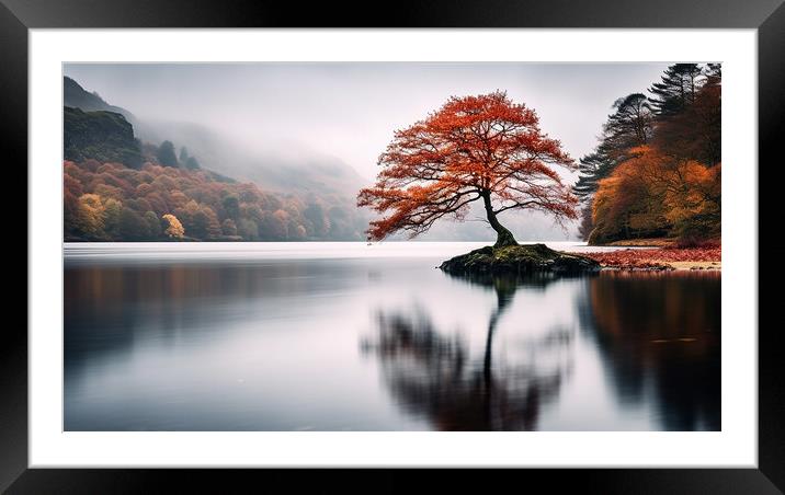 The Tree  Framed Mounted Print by CC Designs