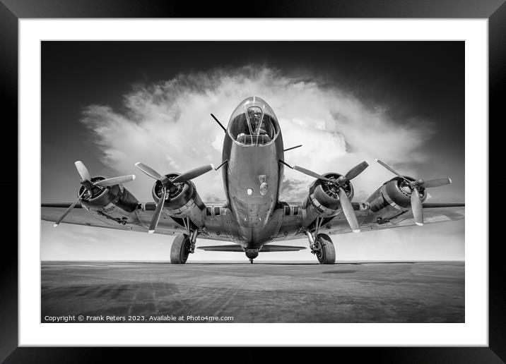 the flying fortress Framed Mounted Print by Frank Peters