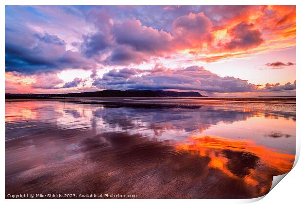Reflected Cloud Formation Print by Mike Shields