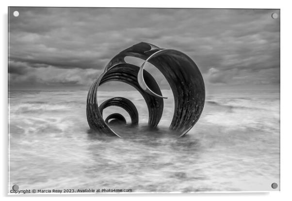 St Mary's Shell, Cleveley near Blackpool Acrylic by Marcia Reay