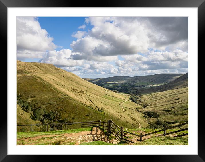 View from Jacob's Ladder in the Peak District. Framed Mounted Print by Colin Allen
