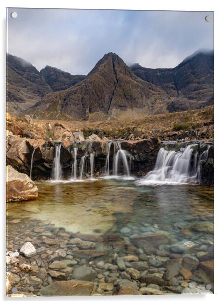 Fairy pools on the Isle of Skye Acrylic by Kevin Winter