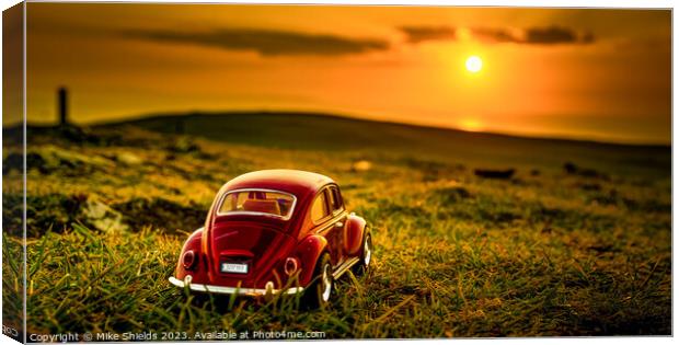 Beetle at Sunset Canvas Print by Mike Shields