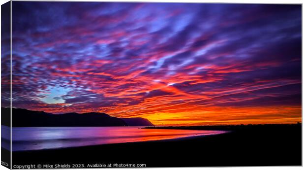 Stunning Cloud Sunset Canvas Print by Mike Shields
