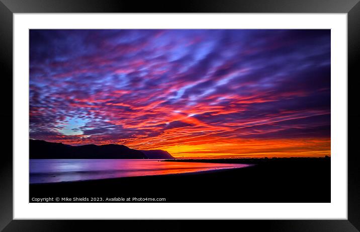 Stunning Cloud Sunset Framed Mounted Print by Mike Shields