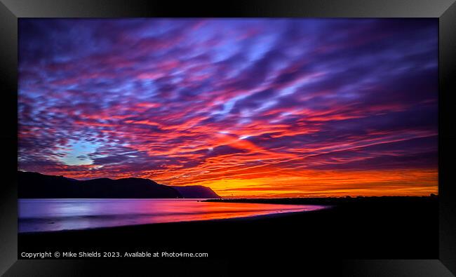 Stunning Cloud Sunset Framed Print by Mike Shields