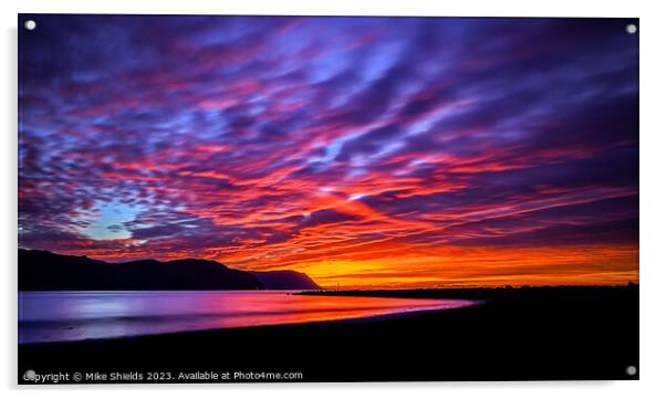 Stunning Cloud Sunset Acrylic by Mike Shields