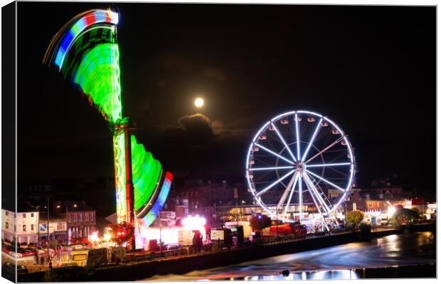 Abstract Picture of the Dumfries Fair  Canvas Print by christian maltby