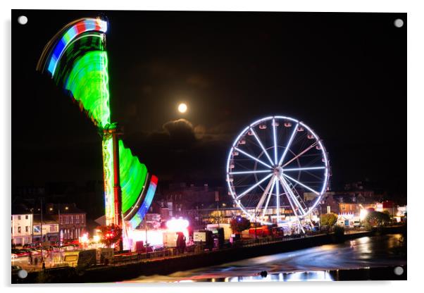 Abstract Picture of the Dumfries Fair  Acrylic by christian maltby
