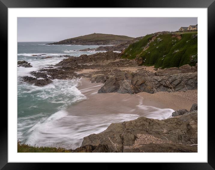 Rugged Cornish coast Framed Mounted Print by Tony Twyman