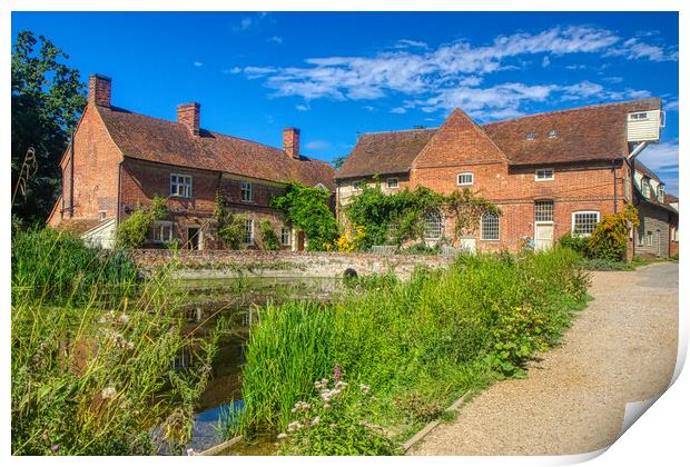 Flatford Mill 3 Print by Helkoryo Photography