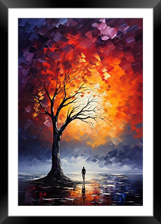Contemplation  Framed Mounted Print by CC Designs