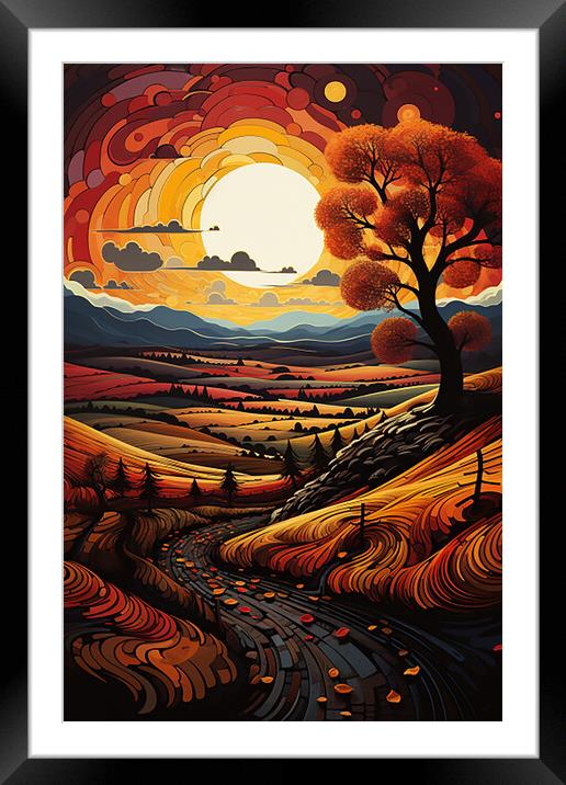 The Valley of Colour  Framed Mounted Print by CC Designs