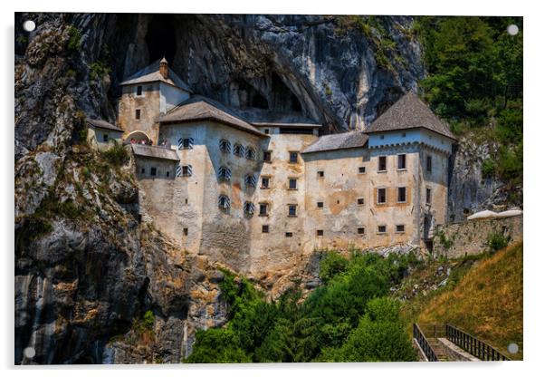 Predjama Cave Castle In Slovenia Acrylic by Artur Bogacki