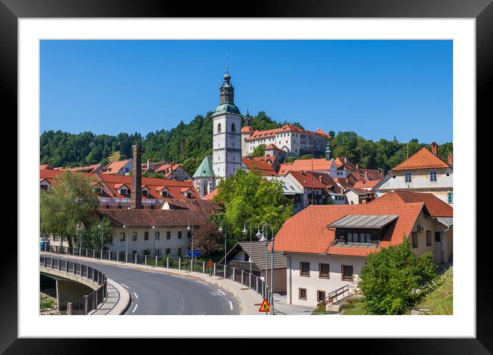 Town of Skofja Loka in Slovenia Framed Mounted Print by Artur Bogacki