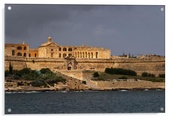 Fort Manoel on Manoel Island in Gzira Acrylic by Artur Bogacki