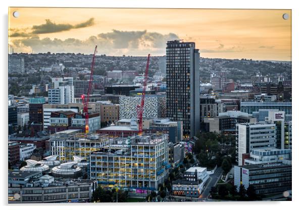 Sheffield St Pauls Tower Acrylic by Apollo Aerial Photography