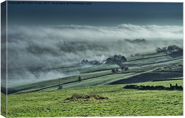 Peakland mists Canvas Print by Colin Chipp