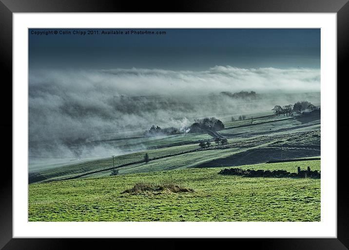 Peakland mists Framed Mounted Print by Colin Chipp