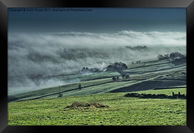 Peakland mists Framed Print by Colin Chipp