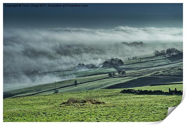 Peakland mists Print by Colin Chipp