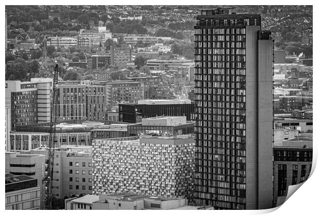 Sheffield Landmarks Print by Apollo Aerial Photography