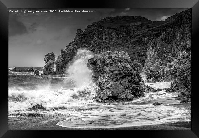 Stormy Lewis and Harris, Hebrides Framed Print by Andy Anderson