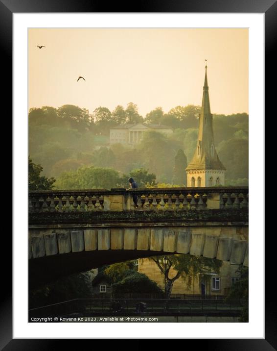 Morning view of North Parade Bridge  Framed Mounted Print by Rowena Ko