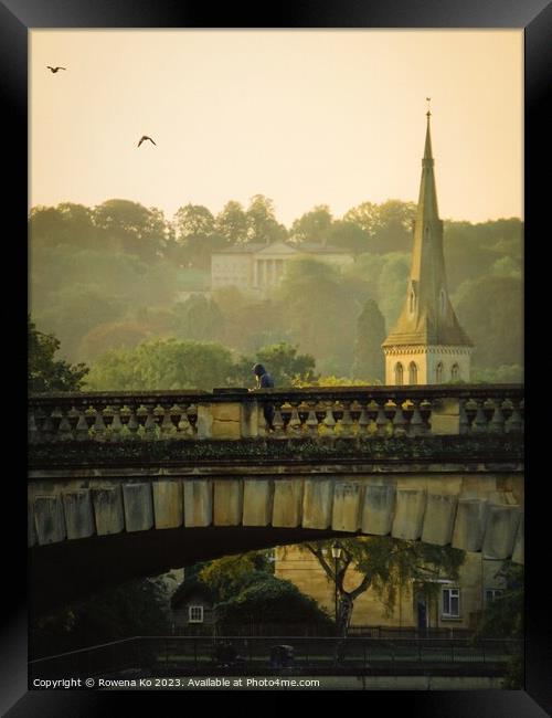 Morning view of North Parade Bridge  Framed Print by Rowena Ko