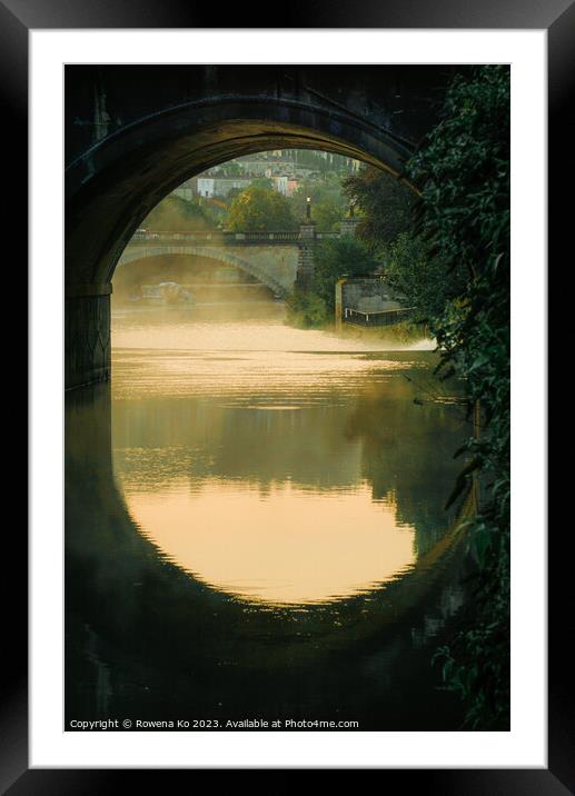 Misty morning on River Avon  Framed Mounted Print by Rowena Ko