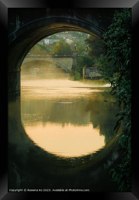 Misty morning on River Avon  Framed Print by Rowena Ko