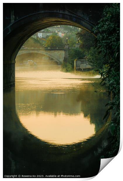 Misty morning on River Avon  Print by Rowena Ko