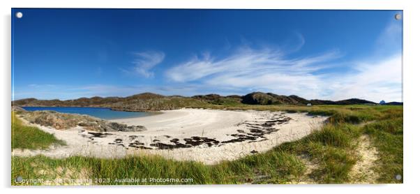 Achmelvich Beach Assynt West Highland Scotland   Acrylic by OBT imaging